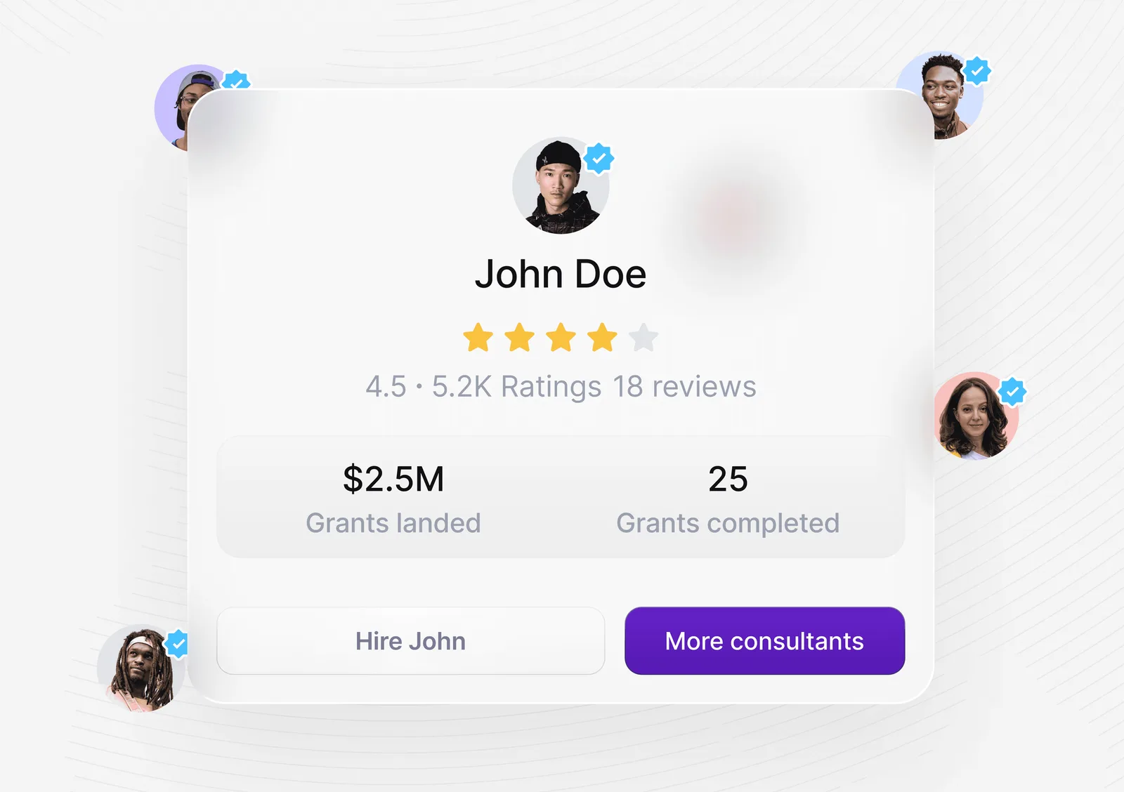 Grant writer profile and client list